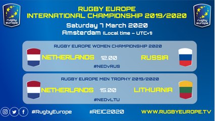 NETHERLANDS / RUSSIA (WOMEN CHAMPIONSHIP) - NETHERLANDS / LITHUANIA (MEN TROPHY)