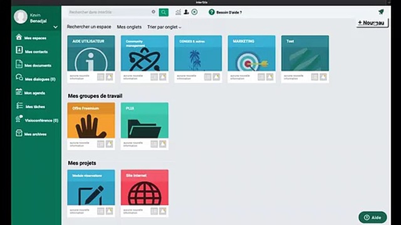 Tutoriel 2 - Administrer un espace collaboratif