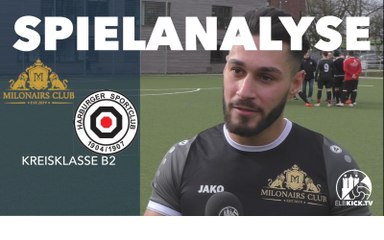 Spielanalyse | Milonairs Club - Harburger SC 2. (21. Spieltag, Kreisklasse B 2)