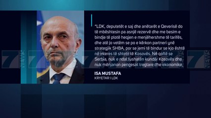 MUSTAFA «KOSOVA DUHET T´I BINDET UASHINGTONIT PER TAKSEN» - News, Lajme - Kanali 7