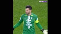 Grenoble keeper concedes comical goal by throwing into his own net