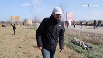 Oyuncu Ulaş Tuna Astepe, sınırda bekleyen göçmenlere yardım dağıttı