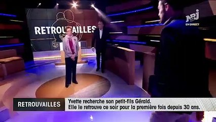 Yvette n'avait plus vu son petit fils depuis 30 ans mais elle rêvait de le revoir "avant de mourir"... "Retrouvailles" a réalisé ses voeux en direct hier soir sur NRJ12