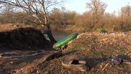 Düzensiz göçmenler Meriç Nehri'ni aşmaya çalışıyor