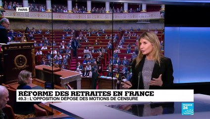 Réforme des retraites en France : face au 49.3, des motions de censures sont déposées