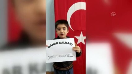 Miniklerden Mehmetçiğe klipli destek - KARS