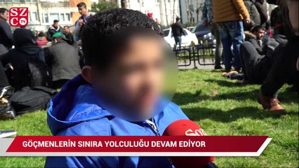 Göçmenlerin sınıra yolculuğu devam ediyor