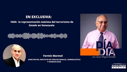 El abogado criminalista Fermin Marmol García explicó el problema de origen de las FAES y el terror que han generado en la población