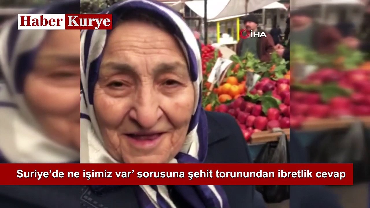 'Suriye’de Ne işimiz Var’ Sorusuna İbretlik Cevap