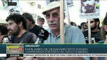 Familiares de desaparecidos en Uruguay exigen verdad y justicia