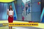 San Isidro: Policía desenmascara a falso mendigo que fingía tener una discapacidad