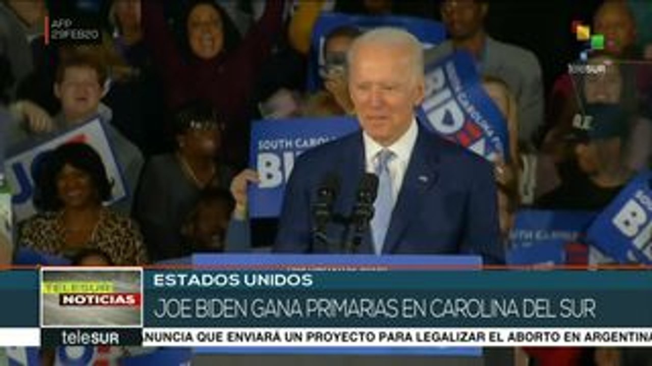 Gana Joe Biden elecciones primarias en Carolina del Sur