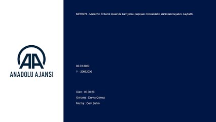 Kamyonla çarpışan motosikletin sürücüsü öldü - MERSİN