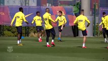 Ambiente más frío en el primer entrenamiento del Barça tras el clásico