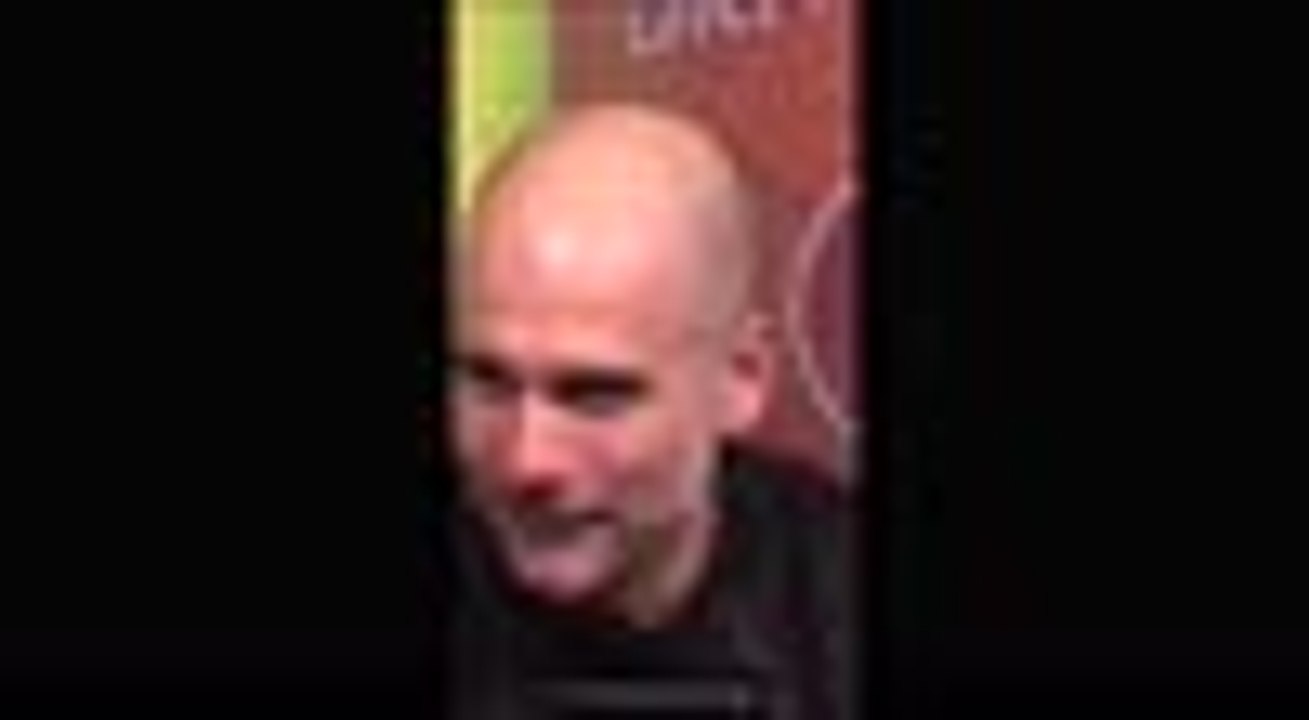 Pep laughs off getting a Wembley tattoo