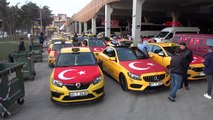 Taksicilerden mehmetçiğe destek konvoyu