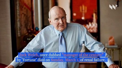 Legendary GE CEO Jack Welch Passes Away at 84 🏢