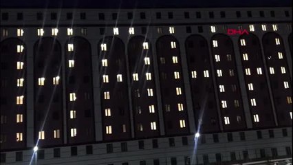 Sivas'ta üniversite öğrencilerden mehmetçik'e ışıklı destek