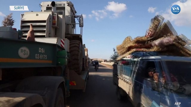 Türk Askeri Konvoyu Suriye'de Görüntülendi