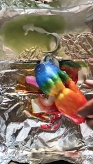Melting Wax Hands with a Torch
