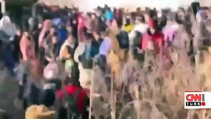 Yeni görüntüler geldi! Göçmenlerin üzerine ateş açtılar