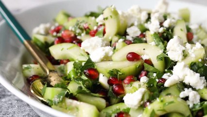 How to Make Cucumber & Pomegranate Salad