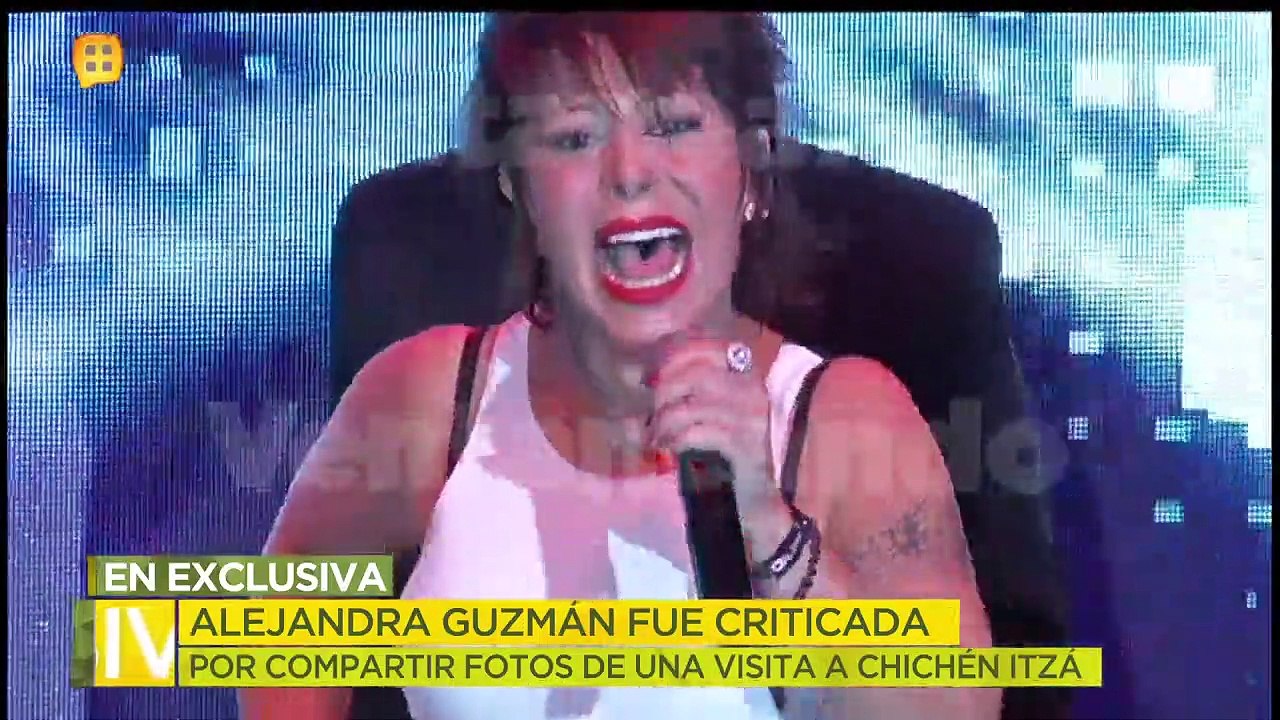 ¡Alejandra Guzmán fue criticada por compartir fotos de una visita a Chichen Itzá! | Ventaneando