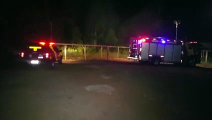 Incêndio ambiental se aproxima de empresa e Corpo de Bombeiros é mobilizado