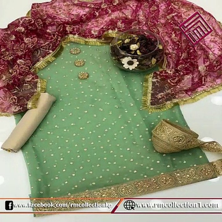 Shemray Applick Work Shirt, Plain Trouser Aling With Wool Jaquard Shawl 3 Pcs Dress.Stuff - Shemray.