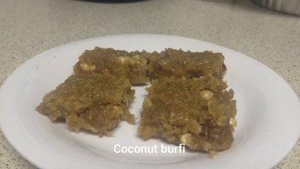 coconut burfi without condensed milk