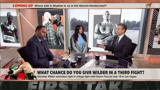 Deontay Wilder challenging Tyson Fury to a rematch could be a mistake – Stephen A. - First Take