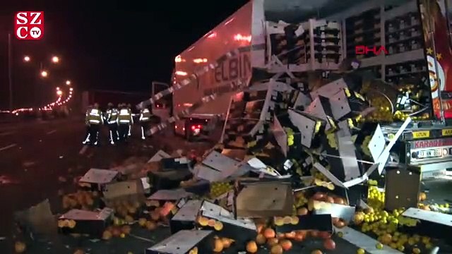 Lastik değiştirirken TIR çarptı 2 ölü, 1 yaralı