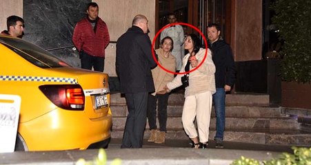 Alkolü fazla kaçıran Helin Avşar ve arkadaşı, basın mensuplarıyla tartıştı