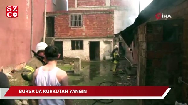 Bursa'da korkutan yangın...Yaşlı kadını alevler arasında zannettiler