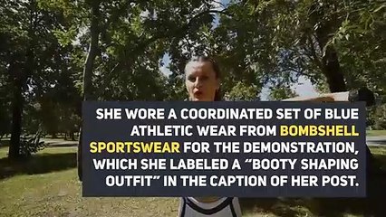 Anna Deeter Fitness Trainer Michie Peachie Performs
