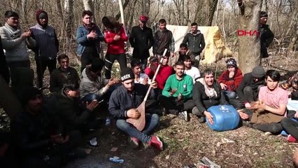 Edirne göçmenlerin sınırdaki yaşamı 5'nci gününde