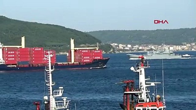 RUS SAVAŞ GEMİSİ BOĞAZDAN EGE SULARINA GEÇİŞ YAPTI