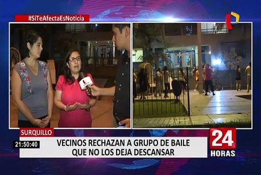 Surquillo: vecinos rechazan actividades de grupo de baile por ruidos molestos