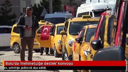 Bolu'da 'mehmetçiğe destek' konvoyu