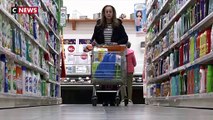 Virus - Pâtes, riz, conserves… Les consommateurs se jettent sur les produits de première nécessité et non-périssables dans les supermarchés - VIDEO