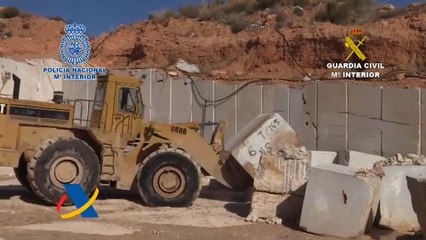 Desarticulada una organización que introducía metanfetamina en bloques de mármol