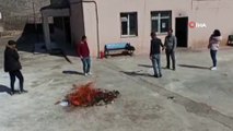 Köy okulu öğrencileri için deprem ve yangın tatbikatı yapıldı