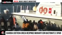Grecia, la guardia costiera spara e prende a bastonate migranti sul gommone | Notizie.it