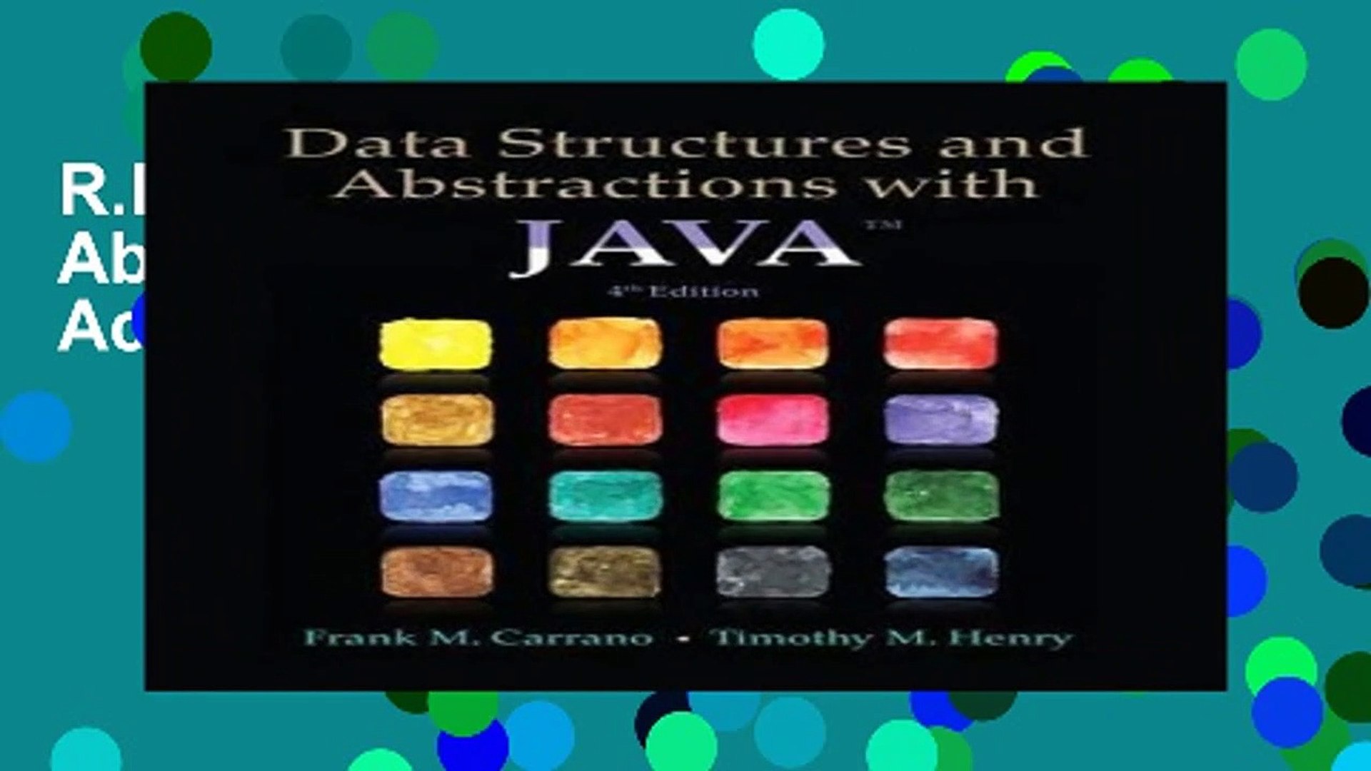 R.E.A.D Data Structures and Abstractions with Java Full Access