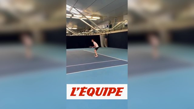 Andy Murray se teste à l'entraînement - Tennis - ATP