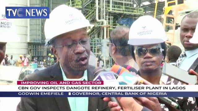 CBN governor inspects Dangote refinery, fertilizer plant in Lagos