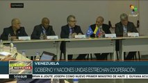 Gobierno de Venezuela y ONU estrechan cooperación