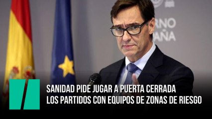 Sanidad pide jugar a puerta cerrada los partidos con equipos italianos de zonas de riesgo