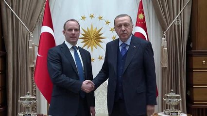 Download Video: Cumhurbaşkanı Erdoğan, İngiltere Dışişleri Bakanı Raab'ı kabul etti