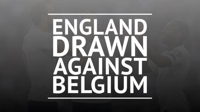 Breaking News - England drawn against Belgium in Nations League